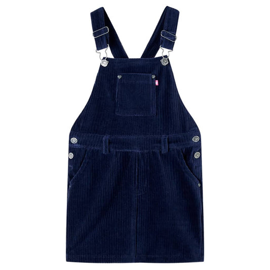 Kindertuinjurk 104 ribfluweel marineblauw is nu te koop bij PeponiXL, paradijselijk wonen!