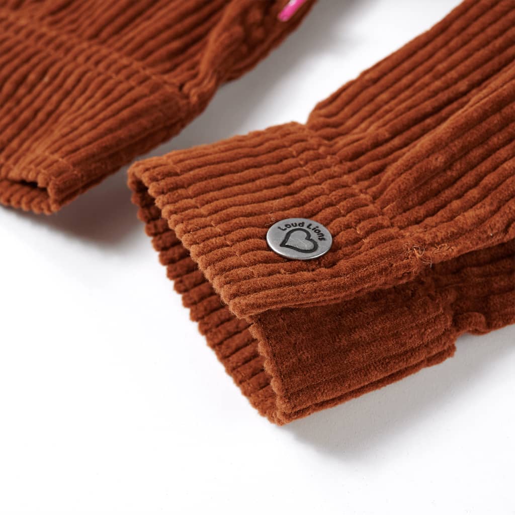 Kinderjas 116 ribfluweel cognackleurig is nu te koop bij PeponiXL, paradijselijk wonen!