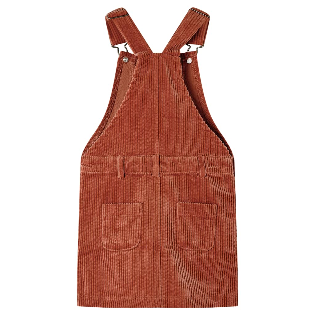 Kindertuinjurk 104 ribfluweel cognackleurig is nu te koop bij PeponiXL, paradijselijk wonen!