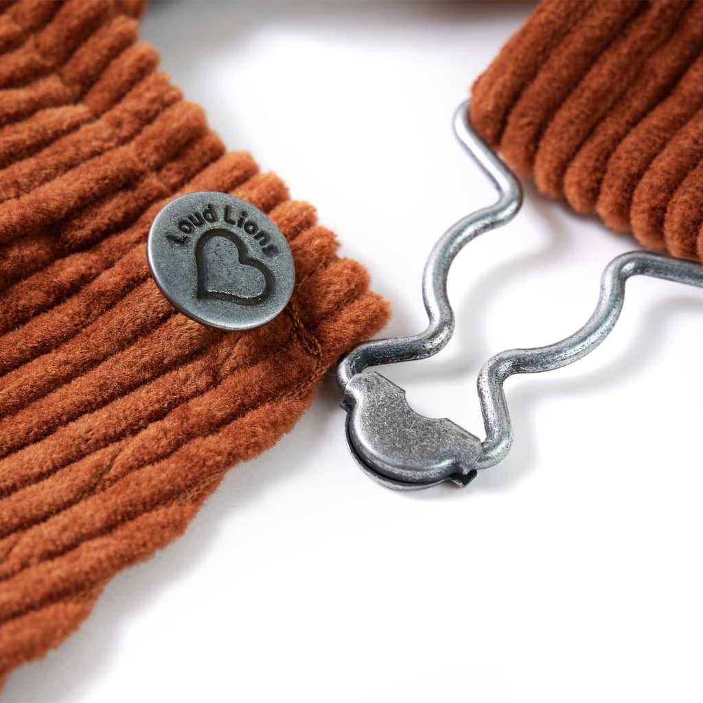 Kindertuinjurk 116 ribfluweel cognackleurig is nu te koop bij PeponiXL, paradijselijk wonen!