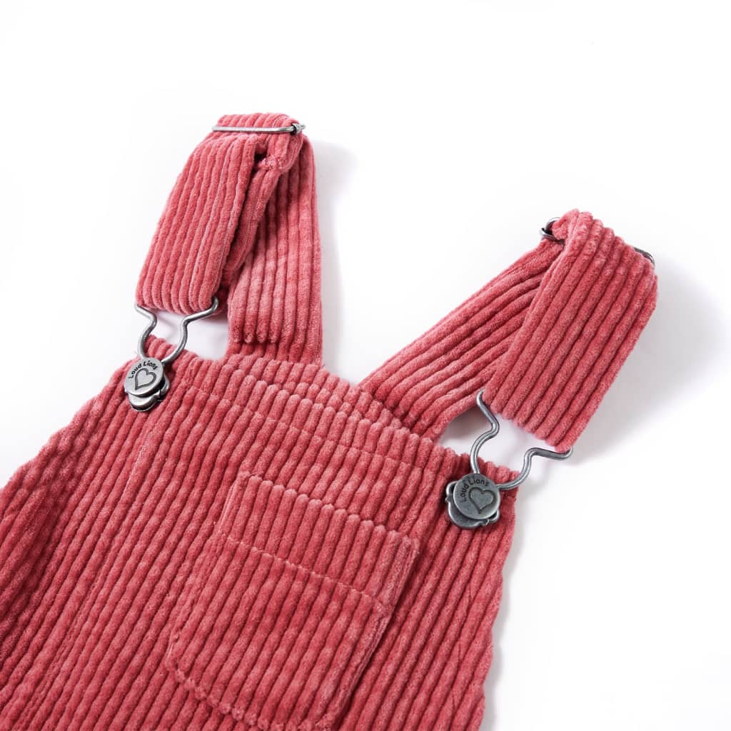 Kindertuinjurk 92 ribfluweel roze is nu te koop bij PeponiXL, paradijselijk wonen!