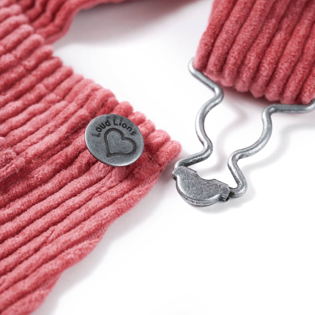 Kindertuinjurk 92 ribfluweel roze is nu te koop bij PeponiXL, paradijselijk wonen!