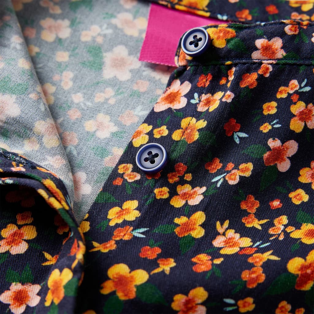 Kinderoverhemd met bandkraag 104 marineblauw is nu te koop bij PeponiXL, paradijselijk wonen!