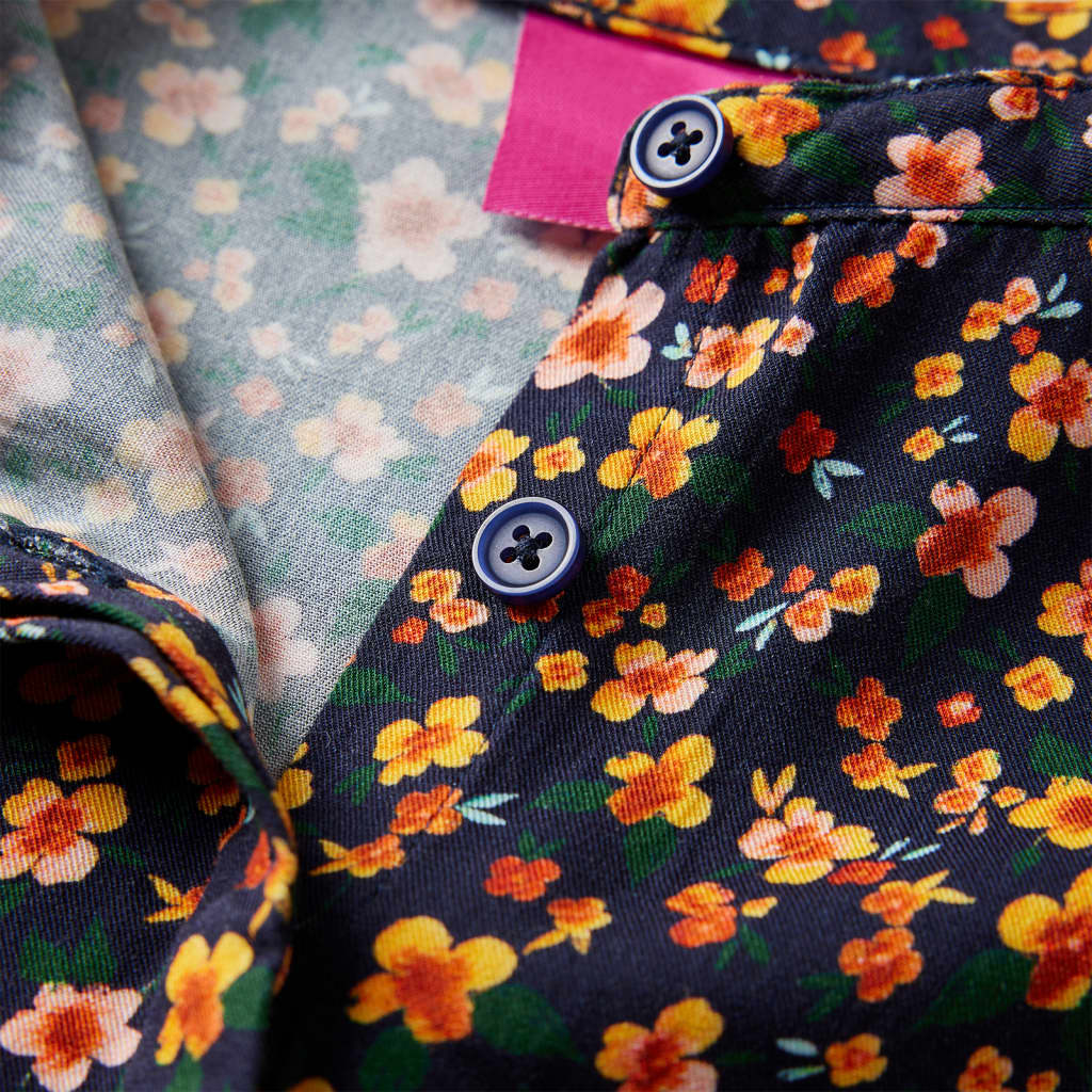 Kinderoverhemd met bandkraag 128 marineblauw is nu te koop bij PeponiXL, paradijselijk wonen!