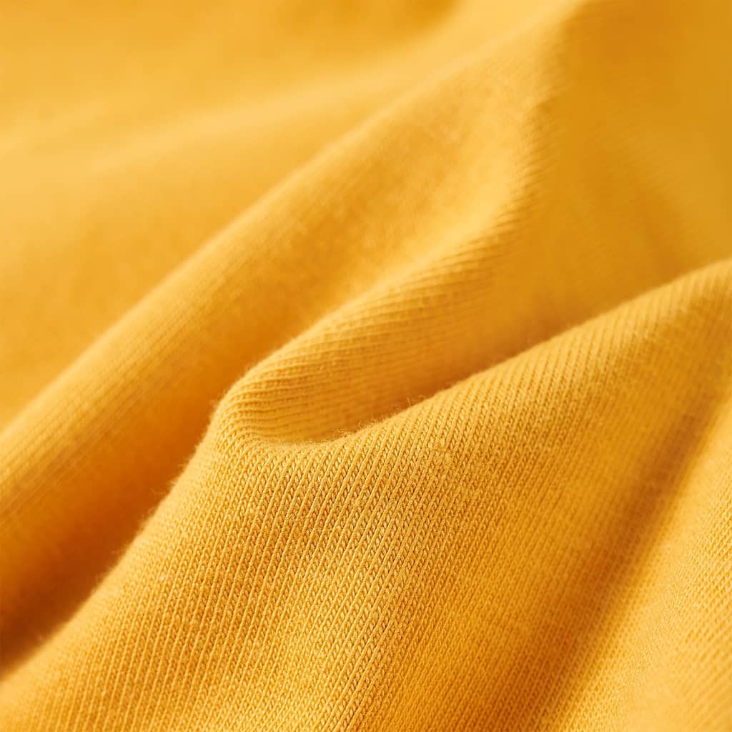 Kindershirt met lange mouwen 104 okerkleurig is nu te koop bij PeponiXL, paradijselijk wonen!