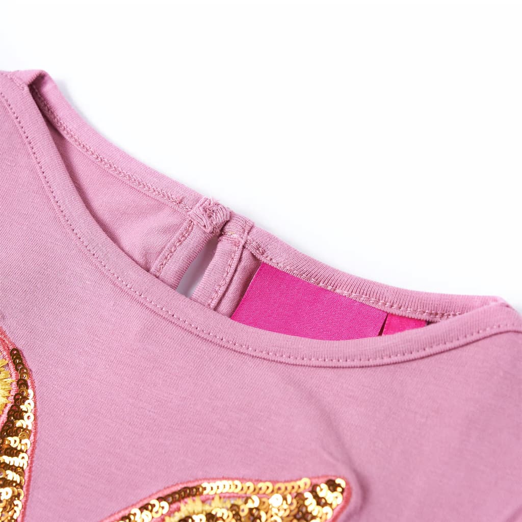 Kindershirt met lange mouwen 128 rozebruin is nu te koop bij PeponiXL, paradijselijk wonen!