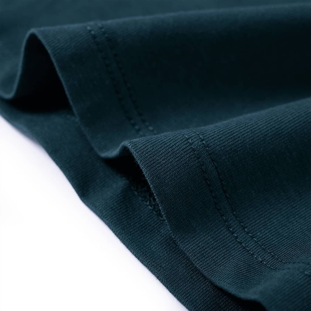 Kindershirt met lange mouwen 116 donkergroen is nu te koop bij PeponiXL, paradijselijk wonen!