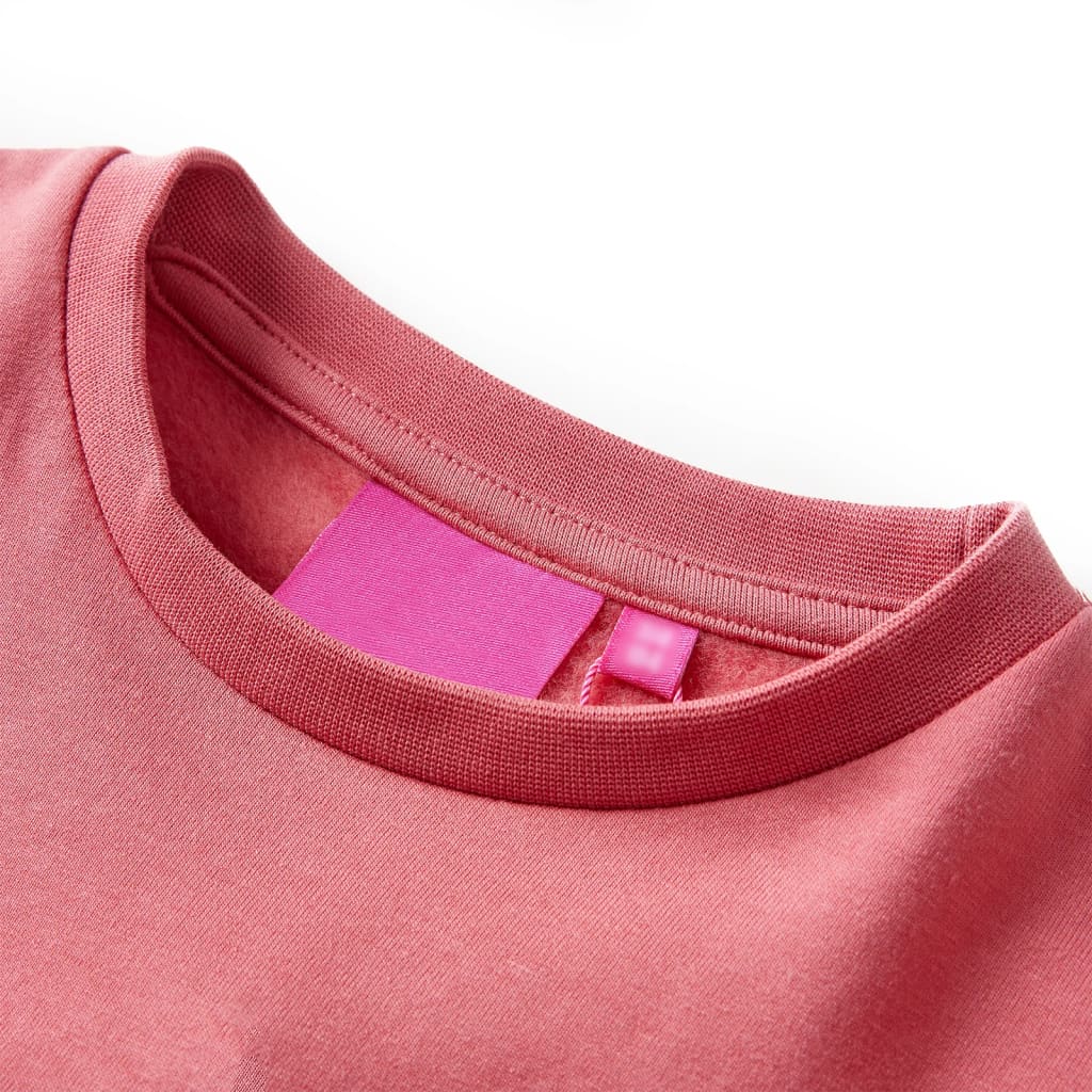 Kindertrui kleurenblok 92 roze en hennakleurig is nu te koop bij PeponiXL, paradijselijk wonen!