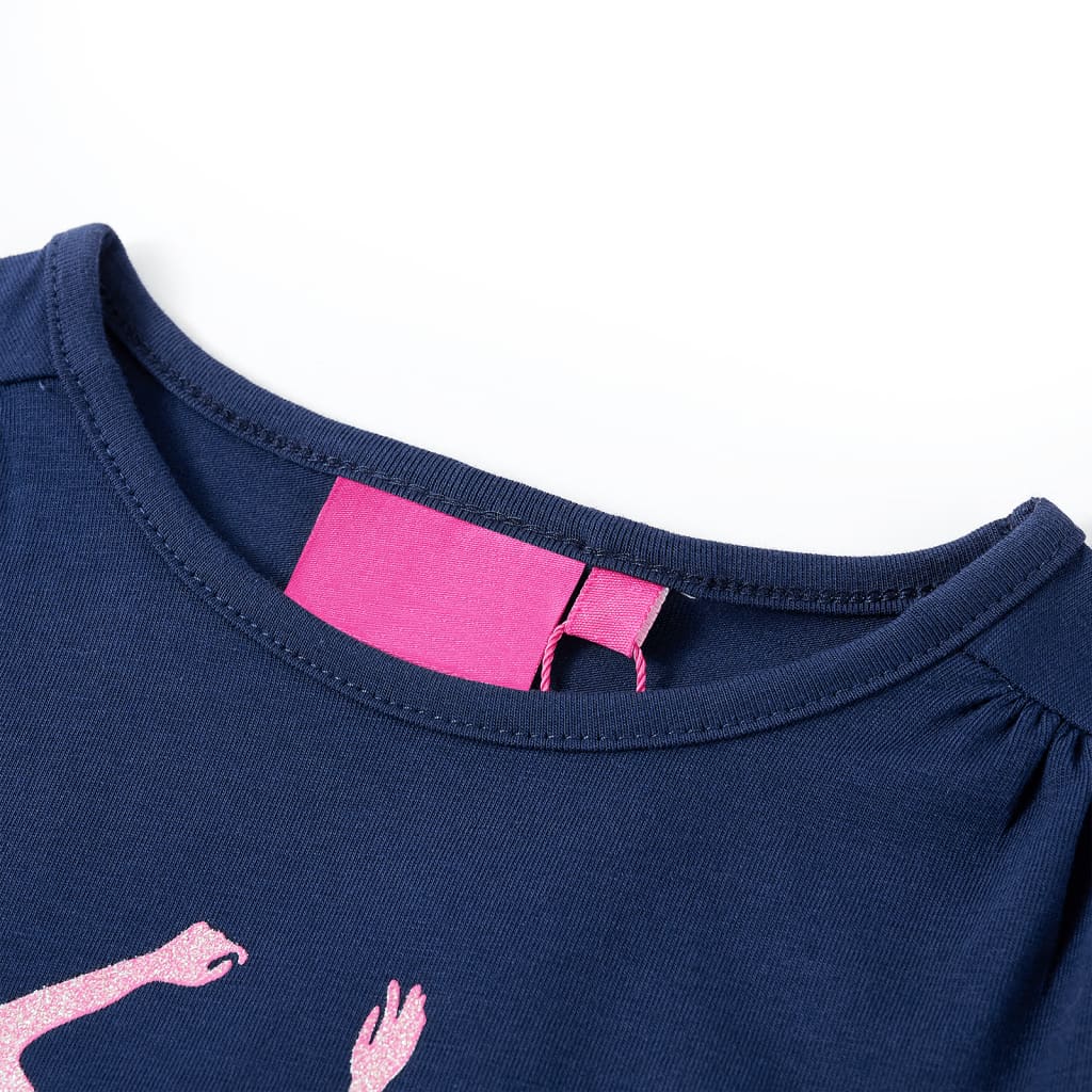 Kindershirt met lange mouwen 92 marineblauw is nu te koop bij PeponiXL, paradijselijk wonen!