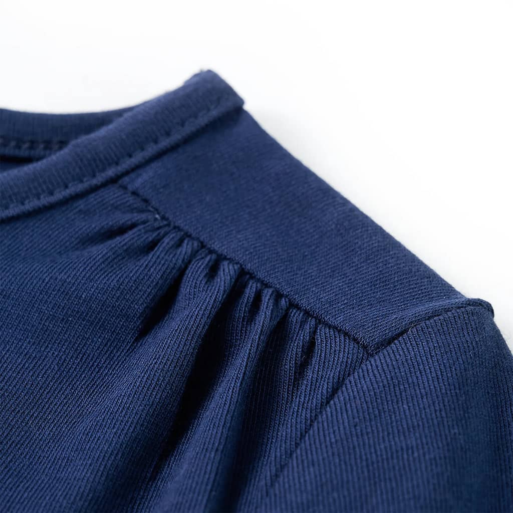 Kindershirt met lange mouwen 92 marineblauw is nu te koop bij PeponiXL, paradijselijk wonen!