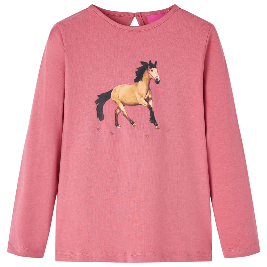 Kindershirt met lange mouwen 116 oudroze is nu te koop bij PeponiXL, paradijselijk wonen!