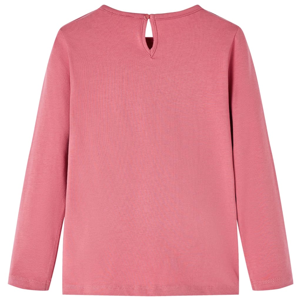 Kindershirt met lange mouwen 116 oudroze is nu te koop bij PeponiXL, paradijselijk wonen!