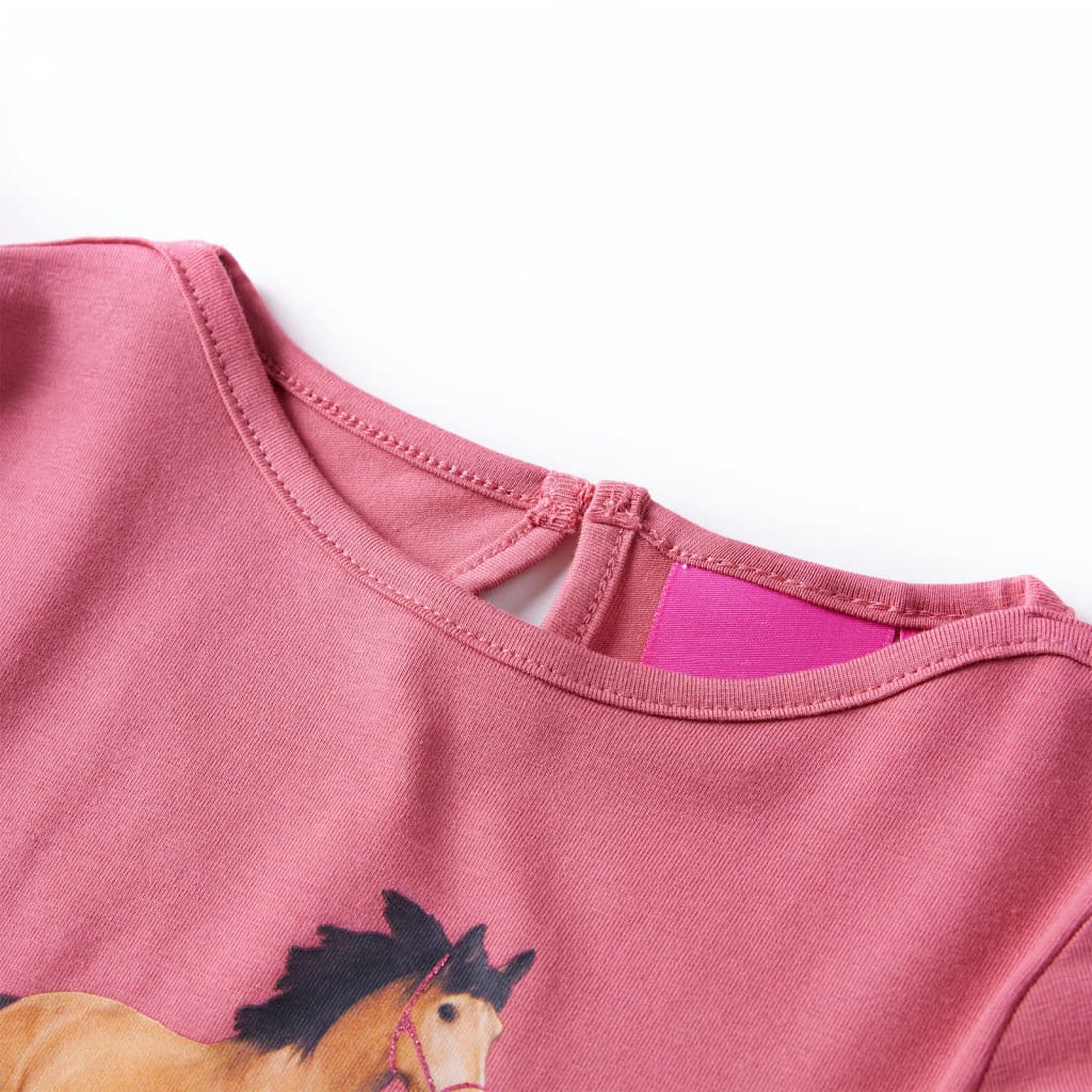 Kindershirt met lange mouwen 116 oudroze is nu te koop bij PeponiXL, paradijselijk wonen!