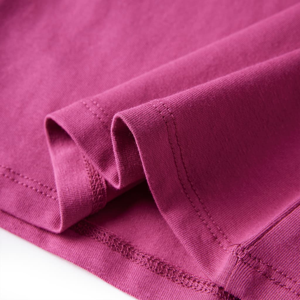 Kindershirt met lange mouwen 140 frambooskleurig is nu te koop bij PeponiXL, paradijselijk wonen!