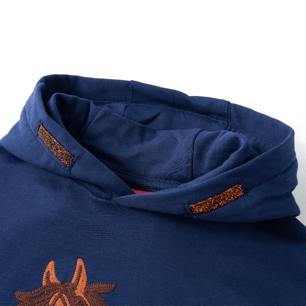 Kindertrui met capuchon 92 marineblauw is nu te koop bij PeponiXL, paradijselijk wonen!