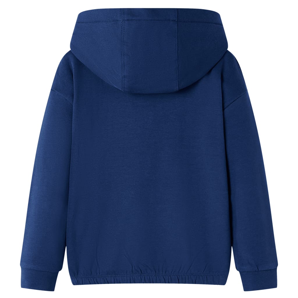 Kindertrui met capuchon 104 marineblauw is nu te koop bij PeponiXL, paradijselijk wonen!