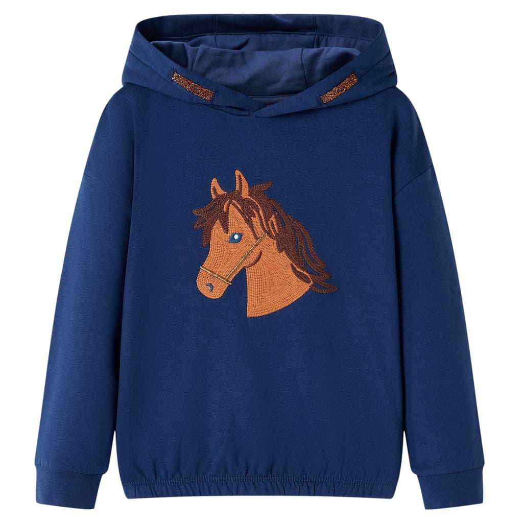 Kindertrui met capuchon 116 marineblauw is nu te koop bij PeponiXL, paradijselijk wonen!