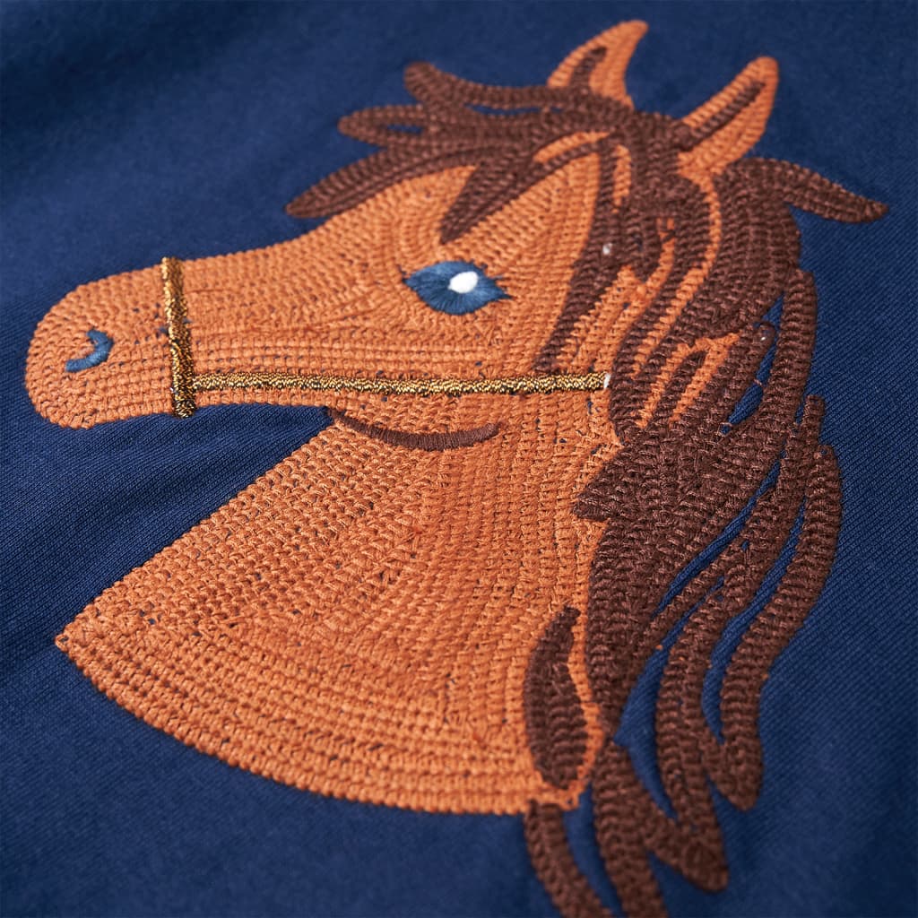 Kindertrui met capuchon 116 marineblauw is nu te koop bij PeponiXL, paradijselijk wonen!