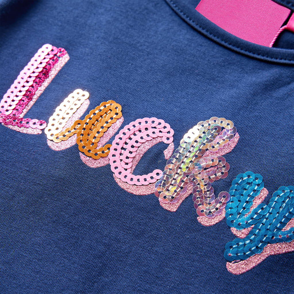 Kindershirt met lange mouwen 116 marineblauw is nu te koop bij PeponiXL, paradijselijk wonen!