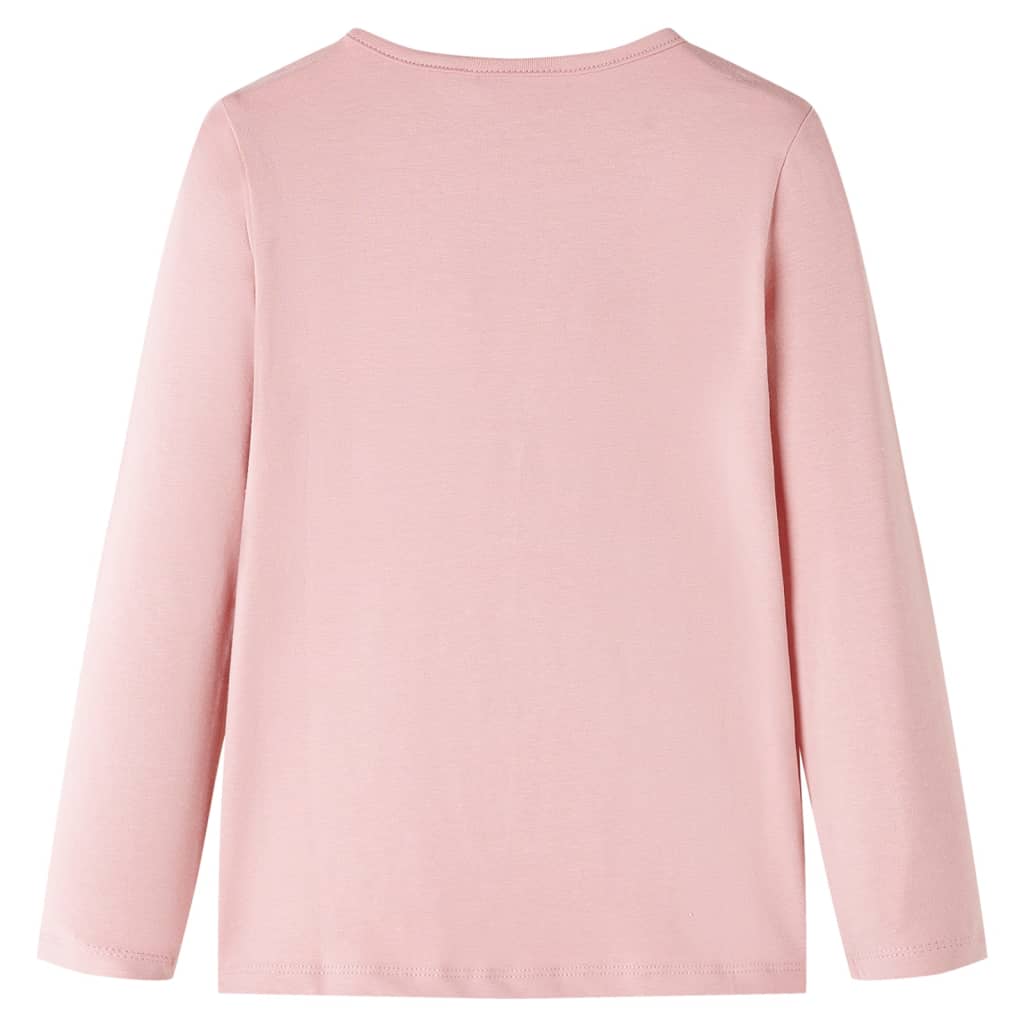 Kindershirt met lange mouwen 128 lichtroze is nu te koop bij PeponiXL, paradijselijk wonen!