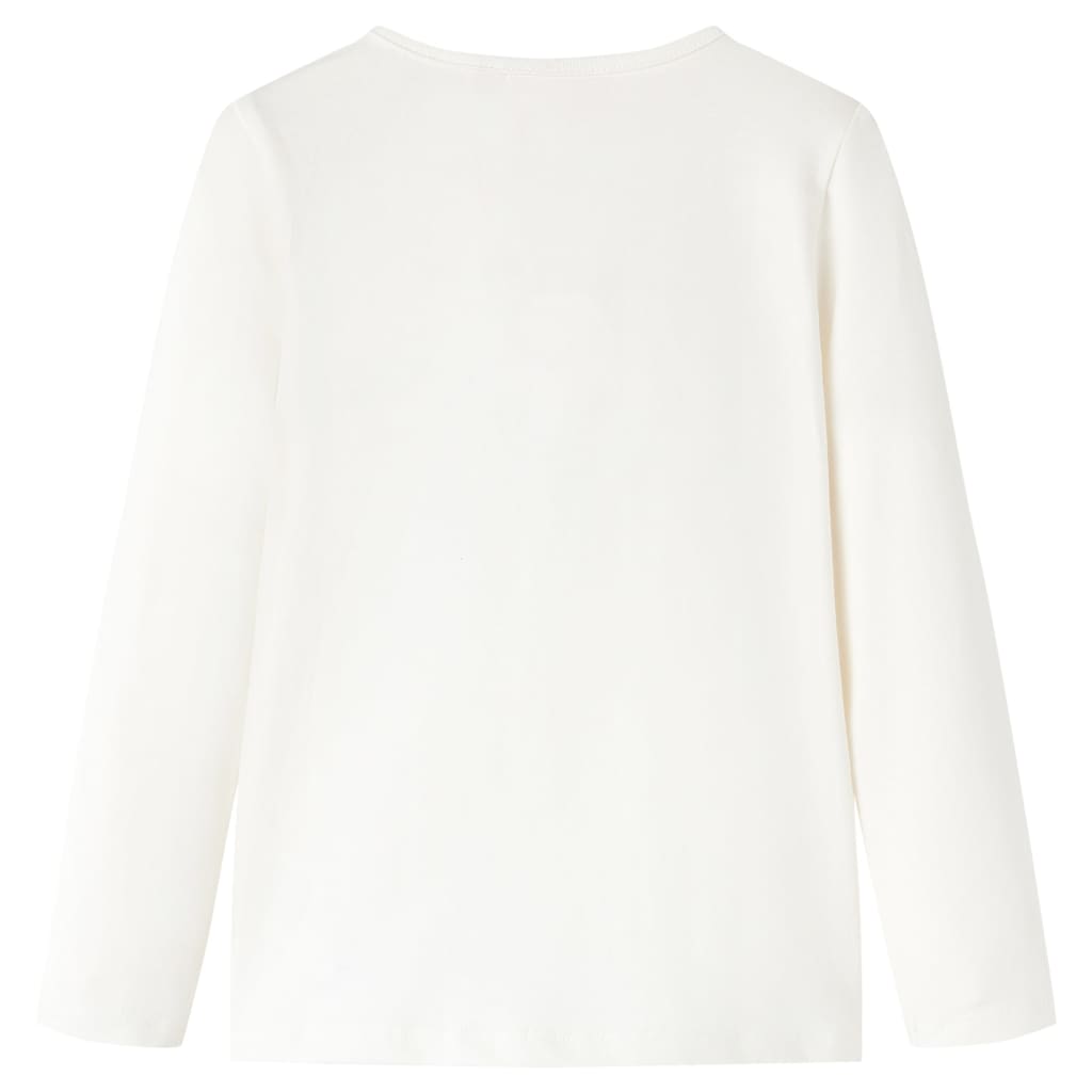 Kindershirt met lange mouwen 104 ecru is nu te koop bij PeponiXL, paradijselijk wonen!