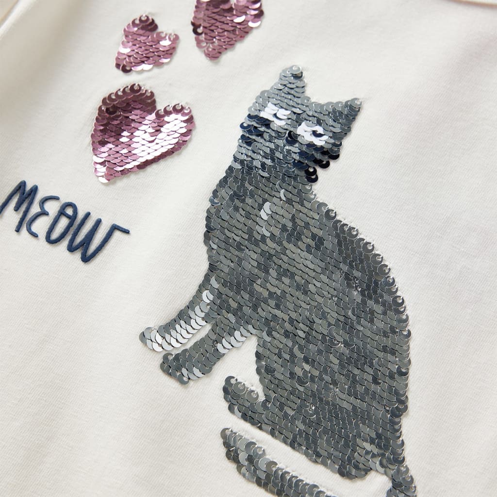 Kindershirt met lange mouwen 104 ecru is nu te koop bij PeponiXL, paradijselijk wonen!