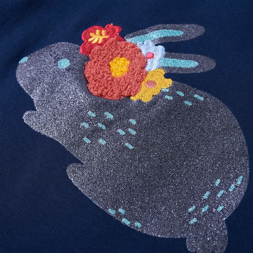 Kindershirt met lange mouwen 128 marineblauw is nu te koop bij PeponiXL, paradijselijk wonen!