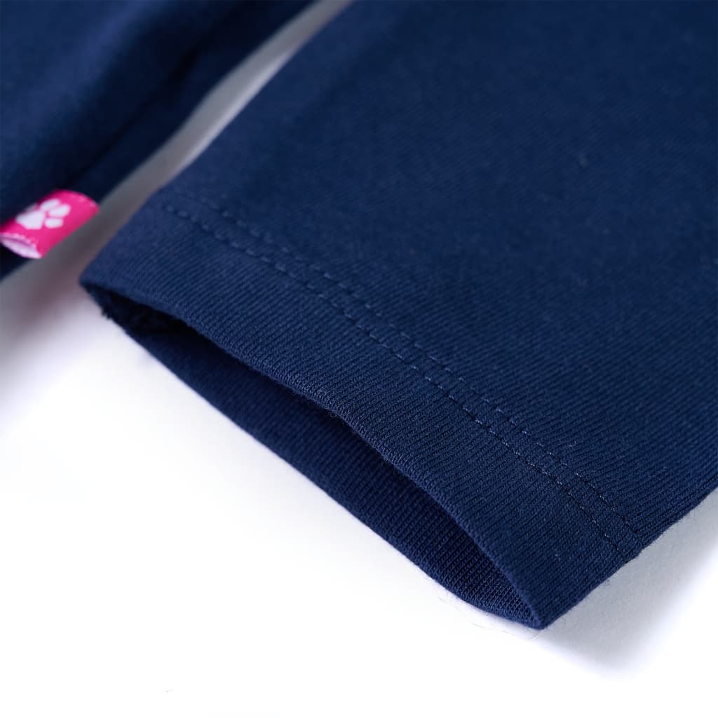 Kindershirt met lange mouwen 128 marineblauw is nu te koop bij PeponiXL, paradijselijk wonen!