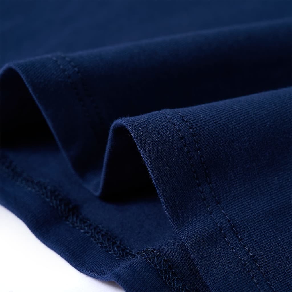 Kindershirt met lange mouwen 128 marineblauw is nu te koop bij PeponiXL, paradijselijk wonen!