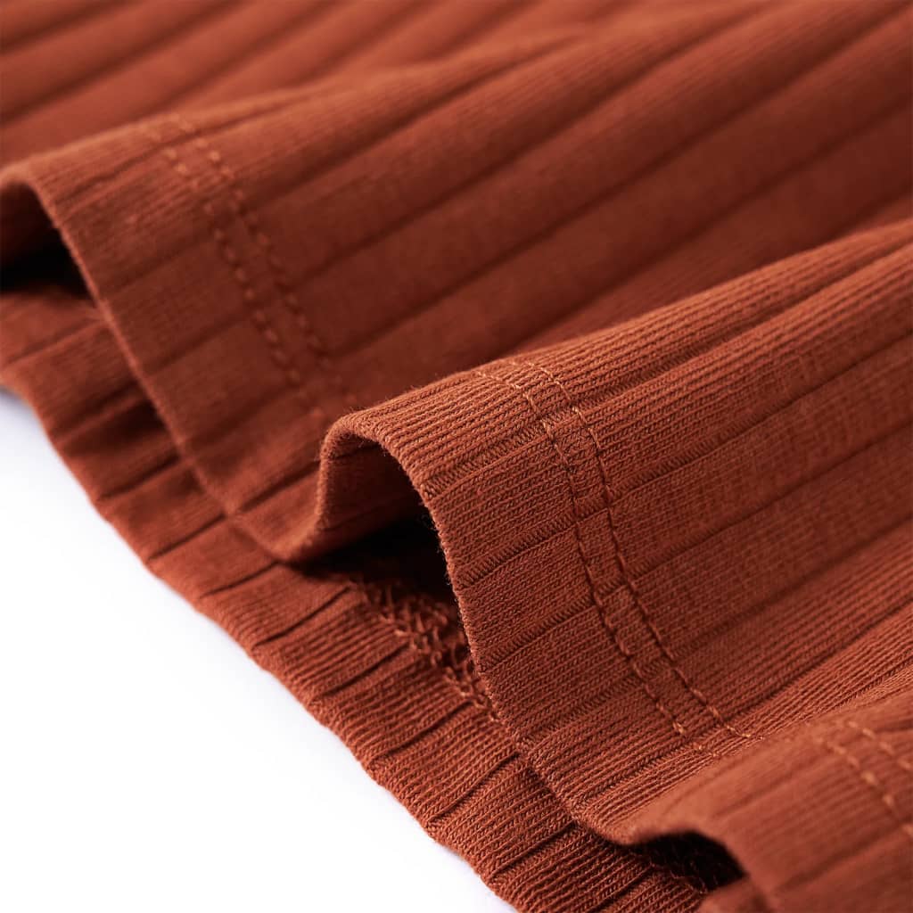 Kindershirt met lange mouwen 116 cognackleurig is nu te koop bij PeponiXL, paradijselijk wonen!