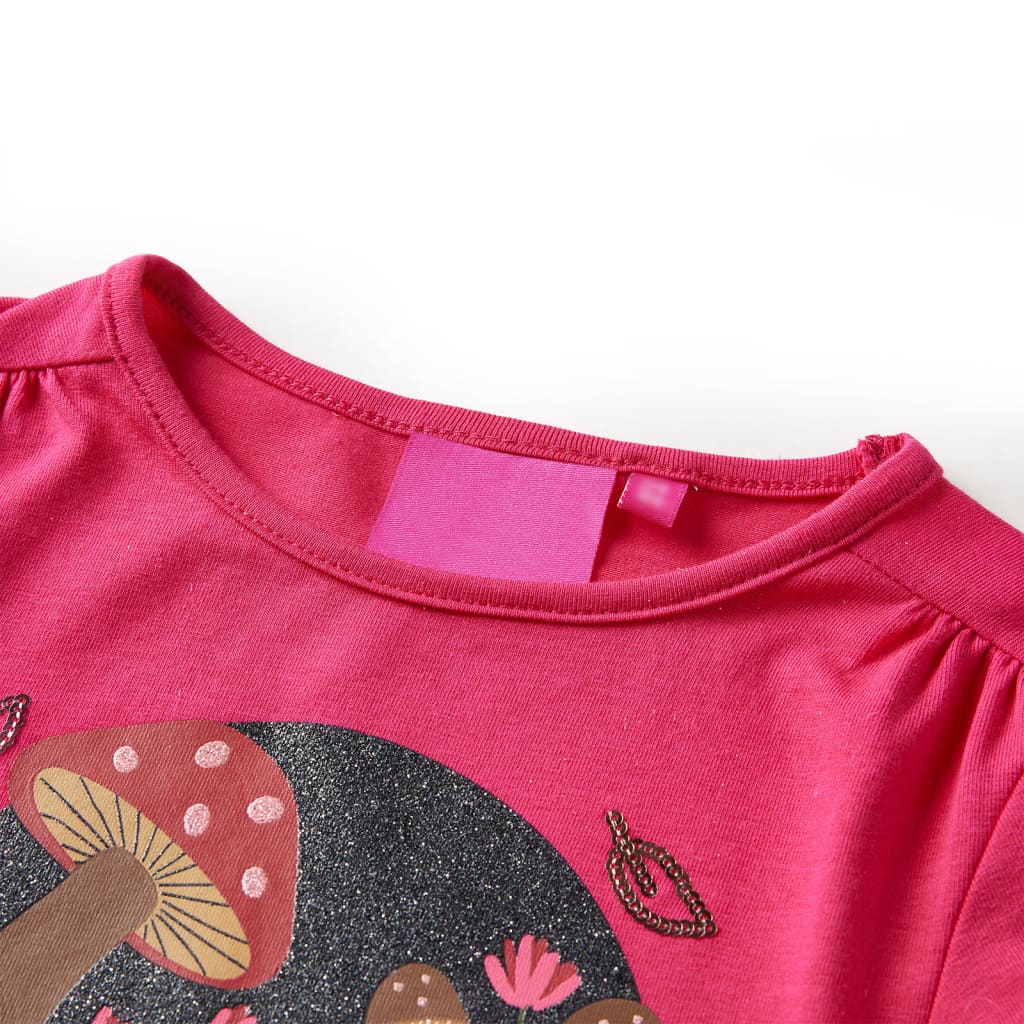 Kindershirt met lange mouwen 104 felroze is nu te koop bij PeponiXL, paradijselijk wonen!