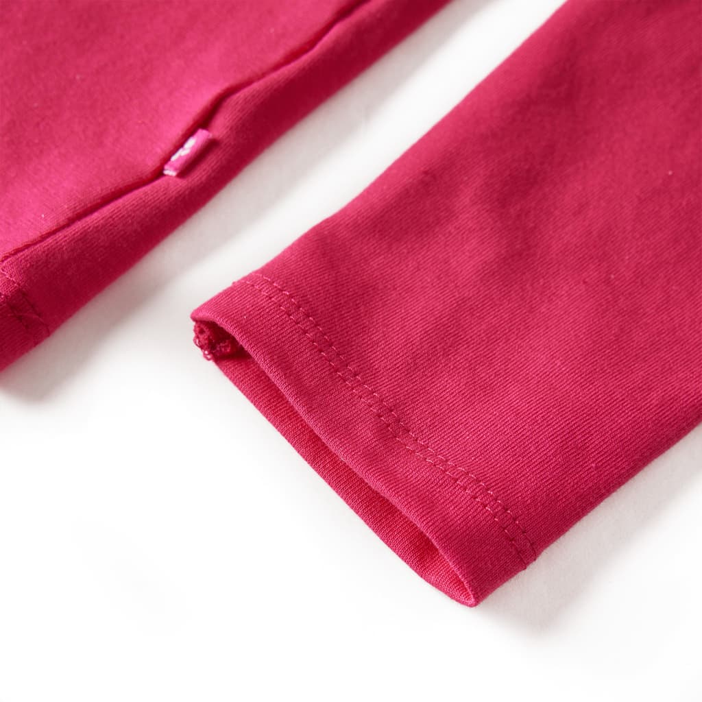 Kindershirt met lange mouwen 104 felroze is nu te koop bij PeponiXL, paradijselijk wonen!