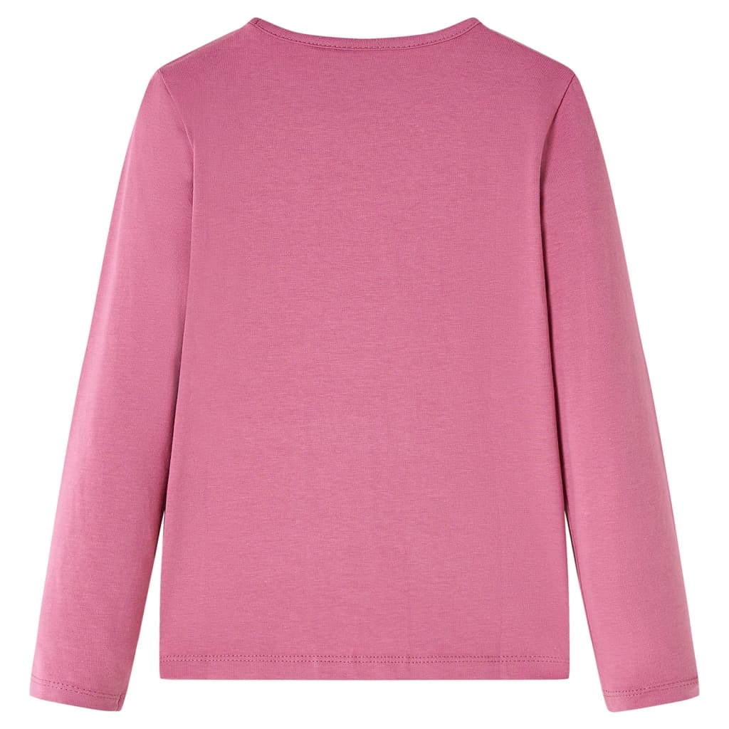 Kindershirt met lange mouwen 116 frambozenkleurig is nu te koop bij PeponiXL, paradijselijk wonen!