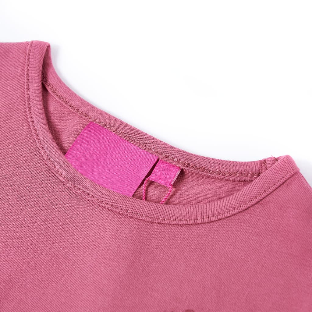 Kindershirt met lange mouwen 116 frambozenkleurig is nu te koop bij PeponiXL, paradijselijk wonen!