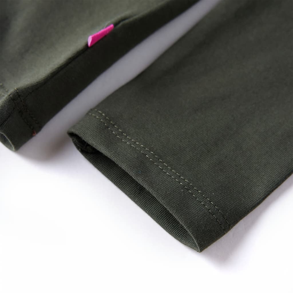 Kindershirt met lange mouwen 92 kakikleurig is nu te koop bij PeponiXL, paradijselijk wonen!