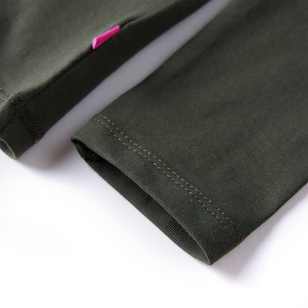 Kindershirt met lange mouwen 140 kakikleurig is nu te koop bij PeponiXL, paradijselijk wonen!