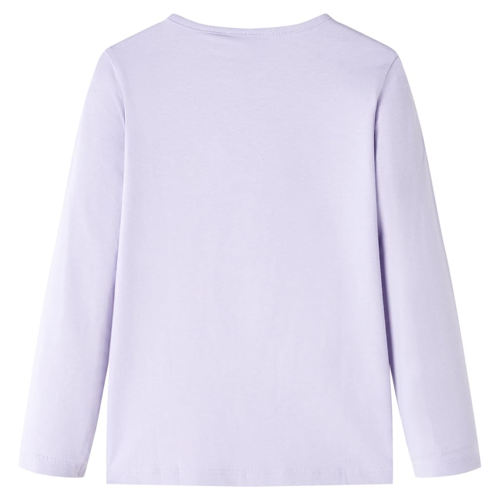 Kindershirt met lange mouwen 104 lichtlila is nu te koop bij PeponiXL, paradijselijk wonen!