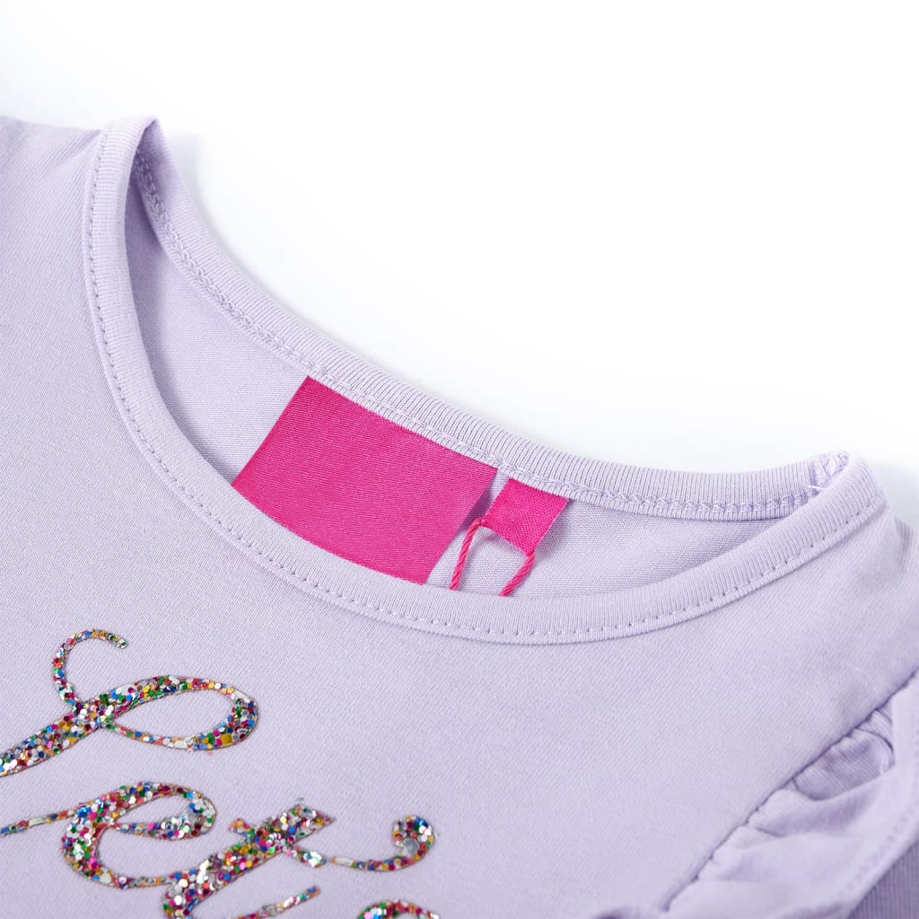 Kindershirt met lange mouwen 140 lichtlila is nu te koop bij PeponiXL, paradijselijk wonen!