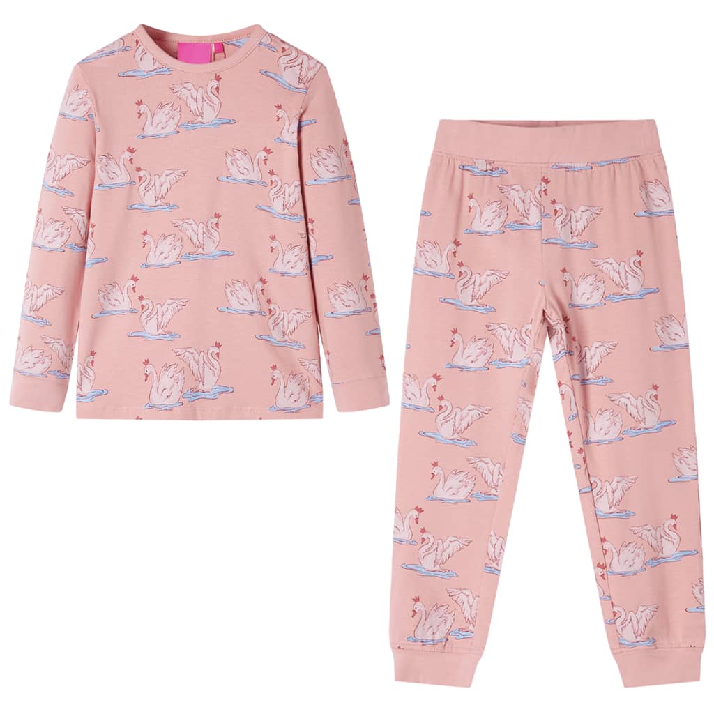 Kinderpyjama met lange mouwen 116 lichtroze is nu te koop bij PeponiXL, paradijselijk wonen!