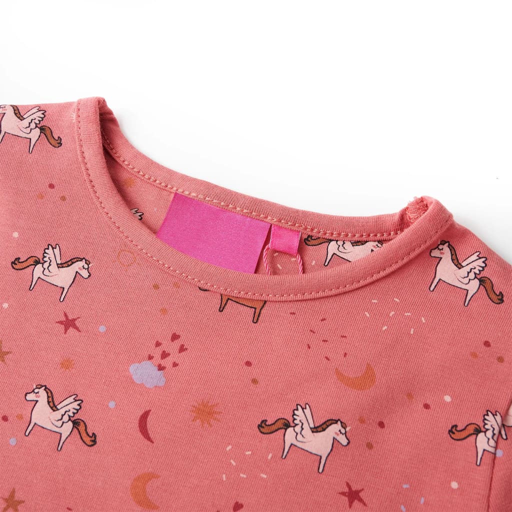Kinderpyjama met lange mouwen 92 oudroze is nu te koop bij PeponiXL, paradijselijk wonen!