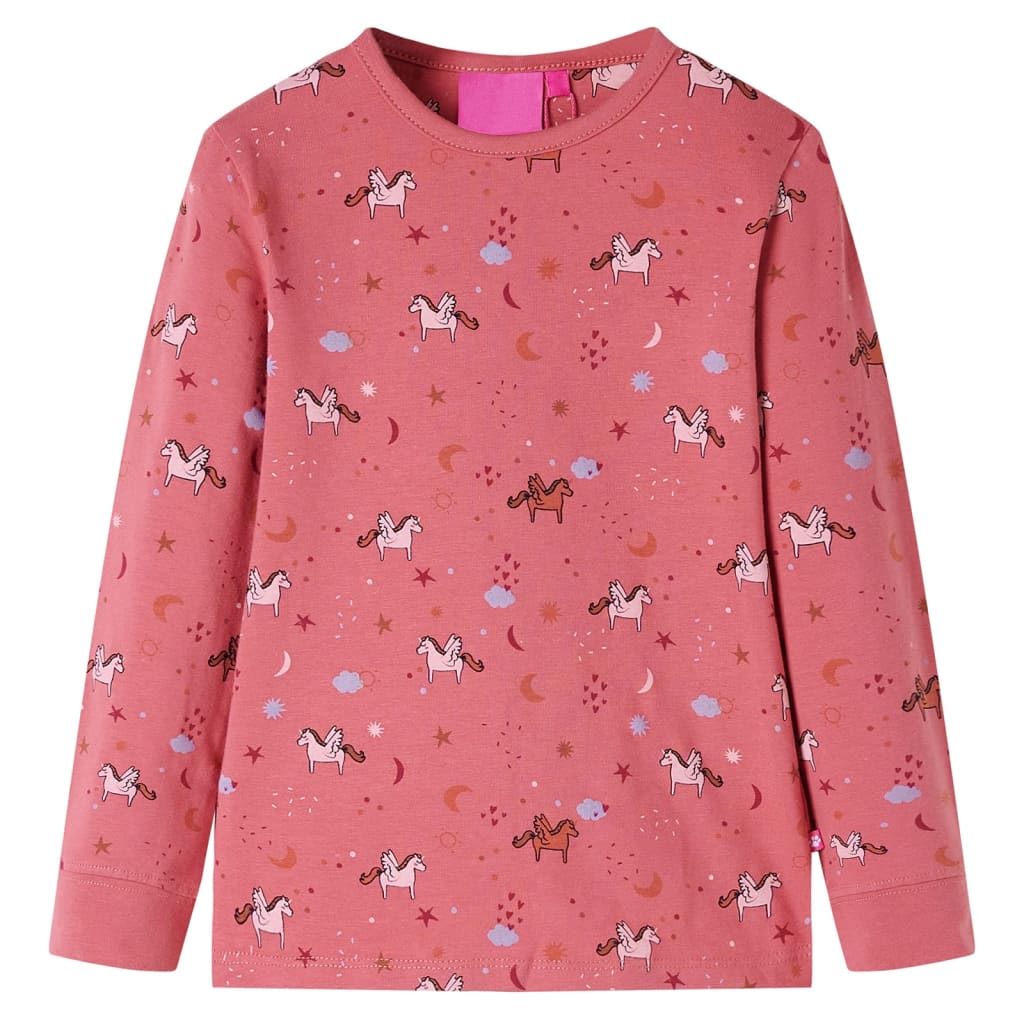 Kinderpyjama met lange mouwen 128 oudroze is nu te koop bij PeponiXL, paradijselijk wonen!
