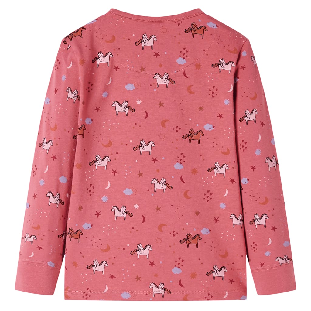 Kinderpyjama met lange mouwen 128 oudroze is nu te koop bij PeponiXL, paradijselijk wonen!