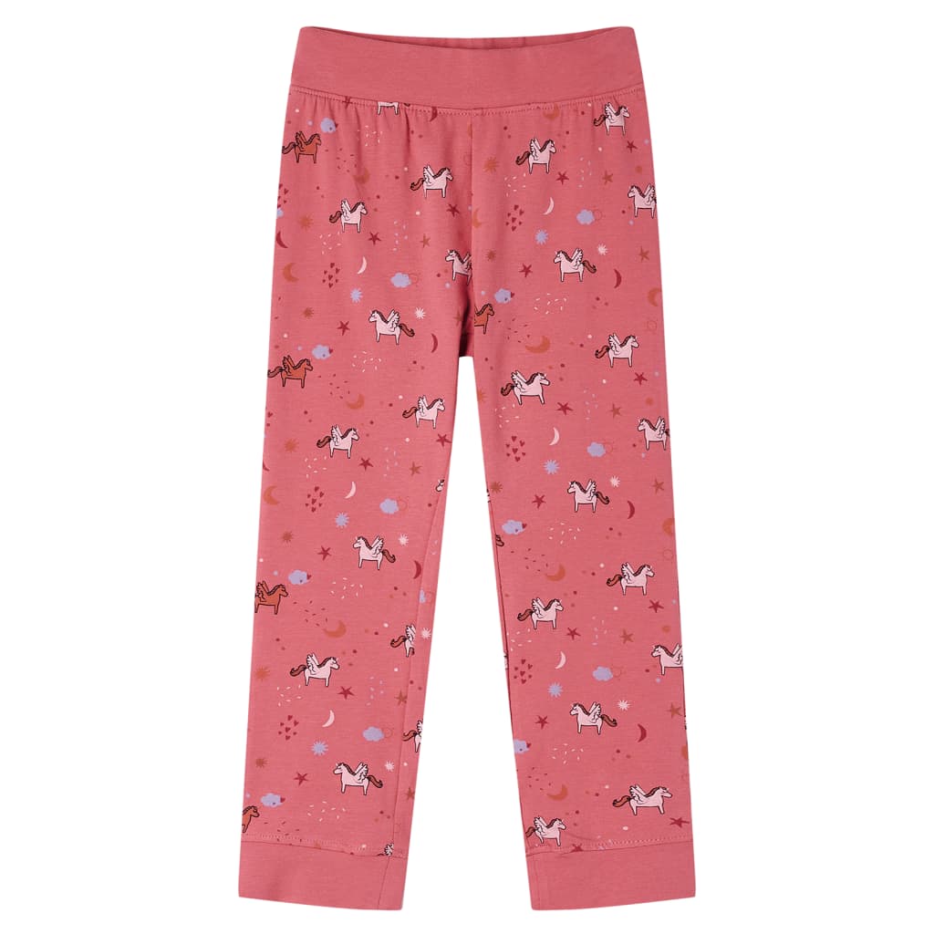 Kinderpyjama met lange mouwen 128 oudroze is nu te koop bij PeponiXL, paradijselijk wonen!