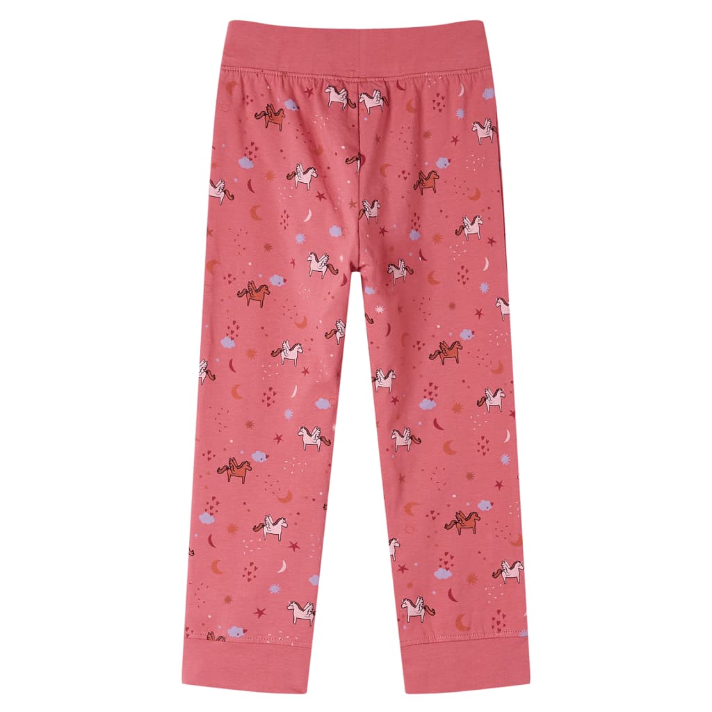 Kinderpyjama met lange mouwen 128 oudroze is nu te koop bij PeponiXL, paradijselijk wonen!