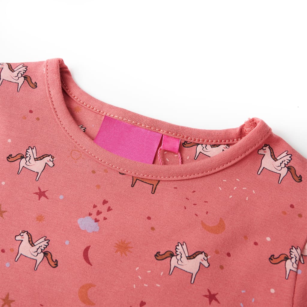 Kinderpyjama met lange mouwen 128 oudroze is nu te koop bij PeponiXL, paradijselijk wonen!