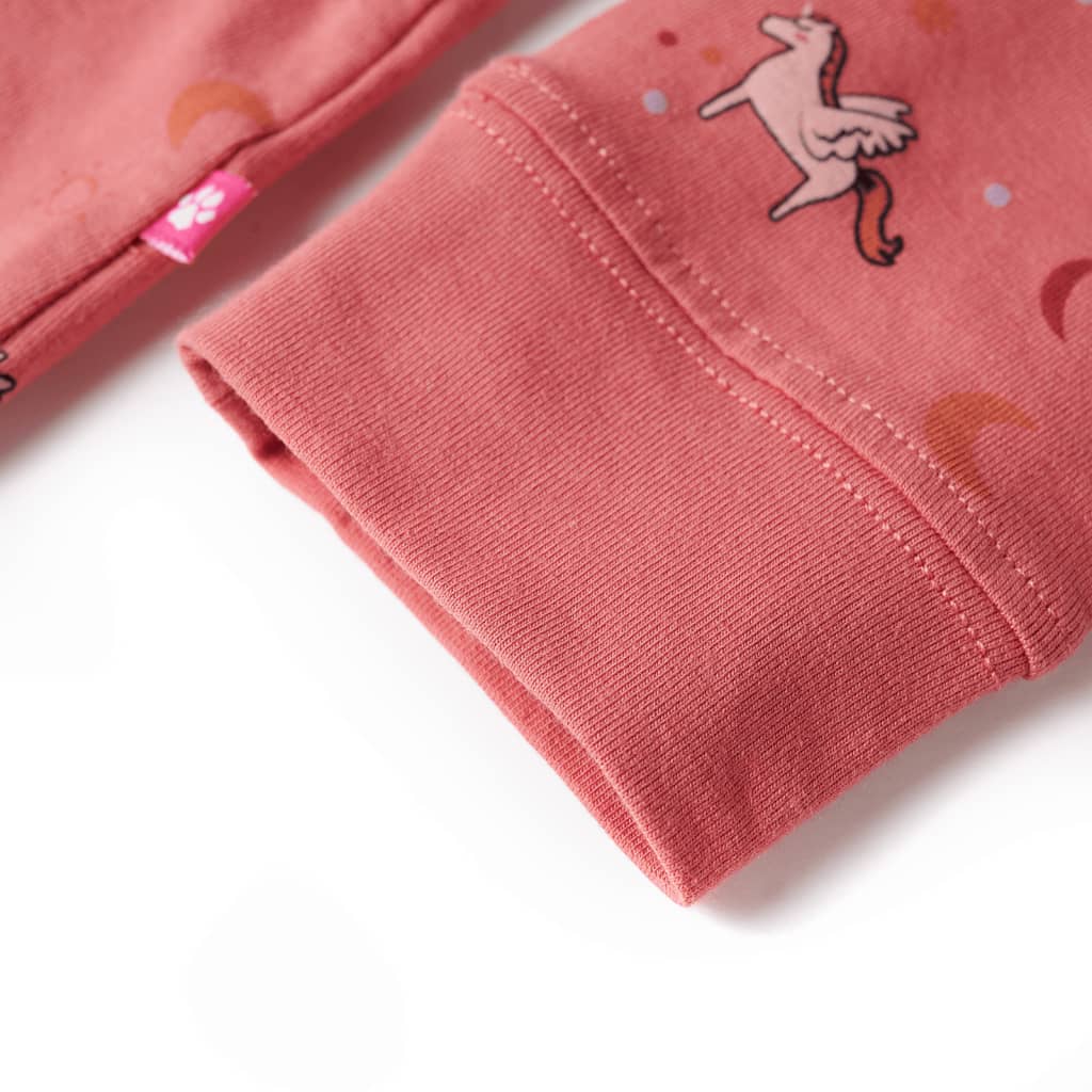 Kinderpyjama met lange mouwen 128 oudroze is nu te koop bij PeponiXL, paradijselijk wonen!