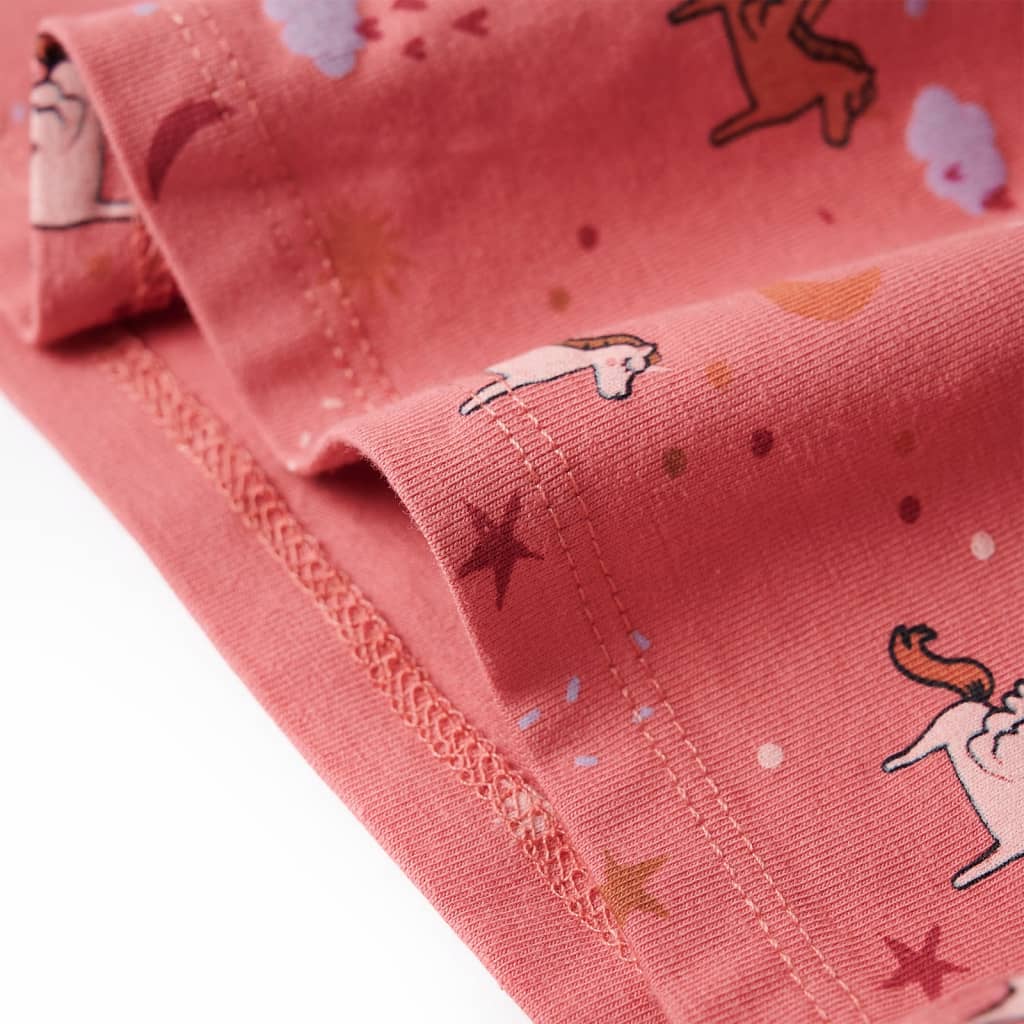 Kinderpyjama met lange mouwen 128 oudroze is nu te koop bij PeponiXL, paradijselijk wonen!