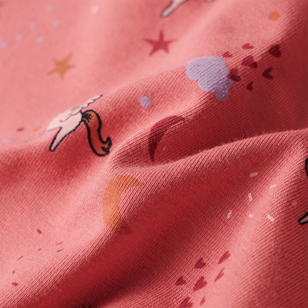Kinderpyjama met lange mouwen 128 oudroze is nu te koop bij PeponiXL, paradijselijk wonen!
