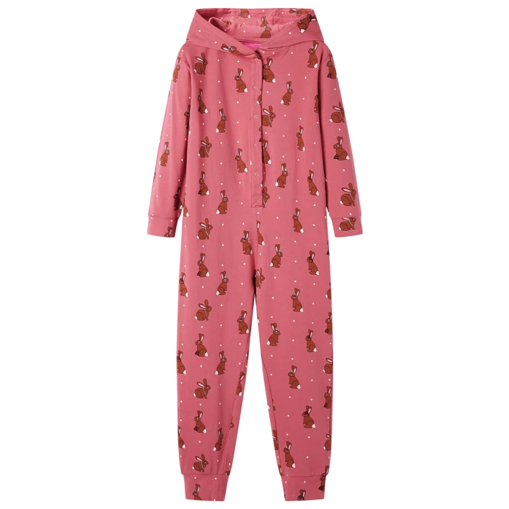 Kinderonesie met capuchon 92 oudroze is nu te koop bij PeponiXL, paradijselijk wonen!