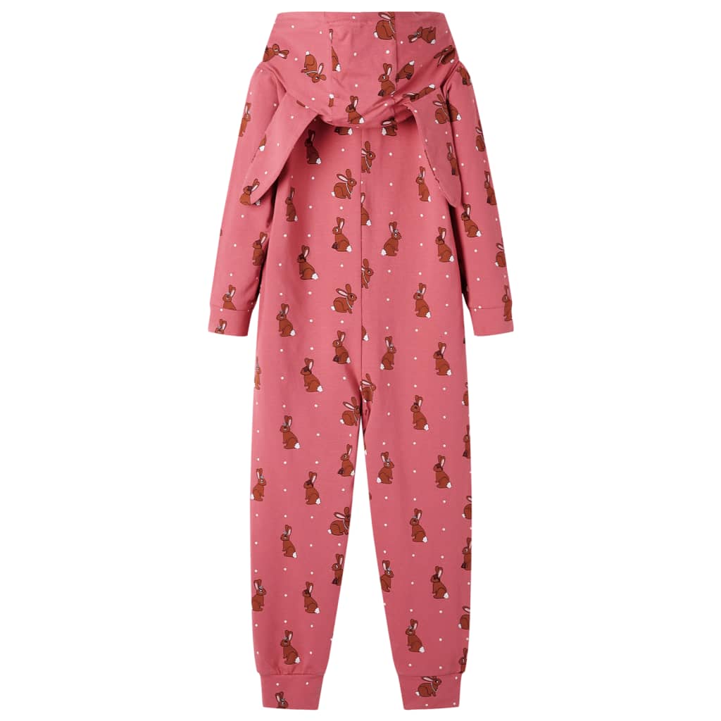 Kinderonesie met capuchon 92 oudroze is nu te koop bij PeponiXL, paradijselijk wonen!